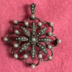 Mini Akoya Sea Pearl and 925 Silver Pendant EC